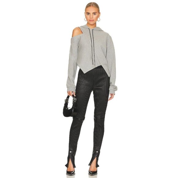 RTA Maelee Leather Pants in Black Small New Womens Split Cuff Trousers - Picture 1 of 16